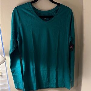 Teal Long Sleeve Women's Top